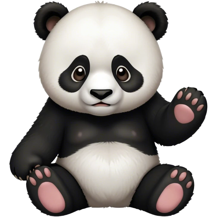 panda struggling emoji