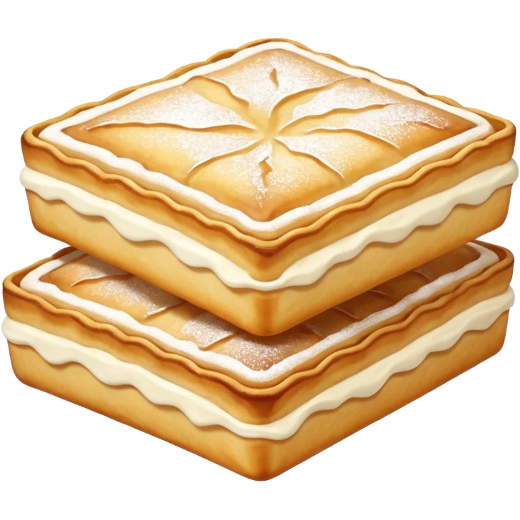 rectangular fried pastry with maple frosting emoji