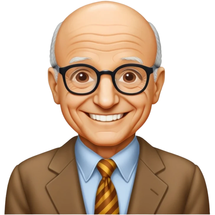 milton friedman talking emoji