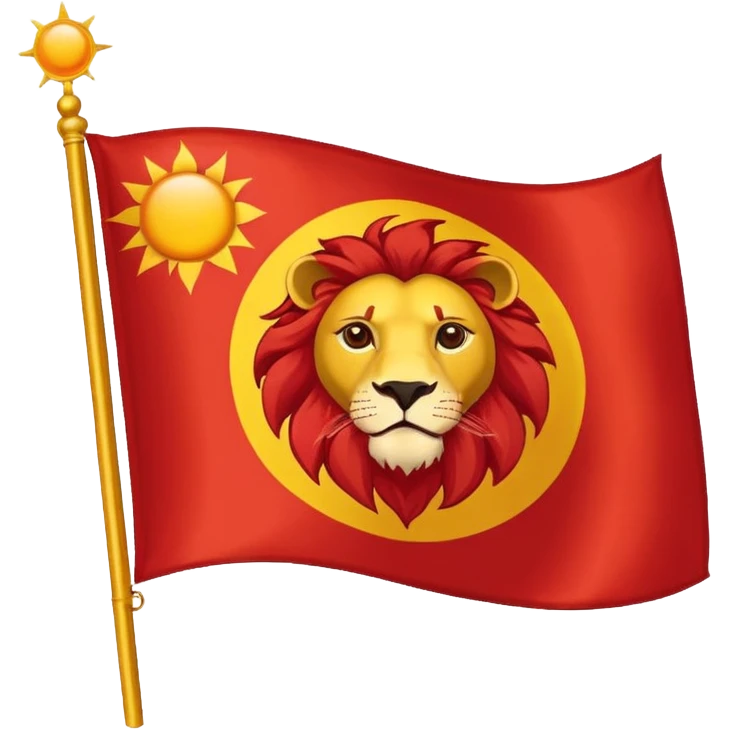 شیر و خورشید پرچ emoji