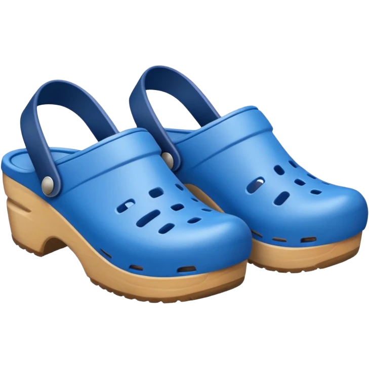 clogs blue emoji