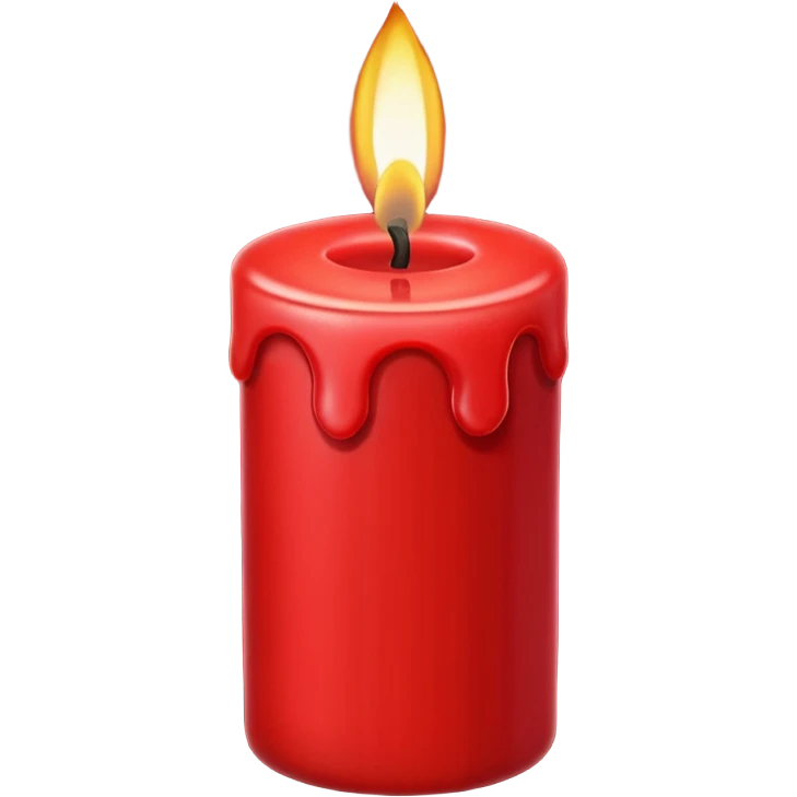 red candle emoji