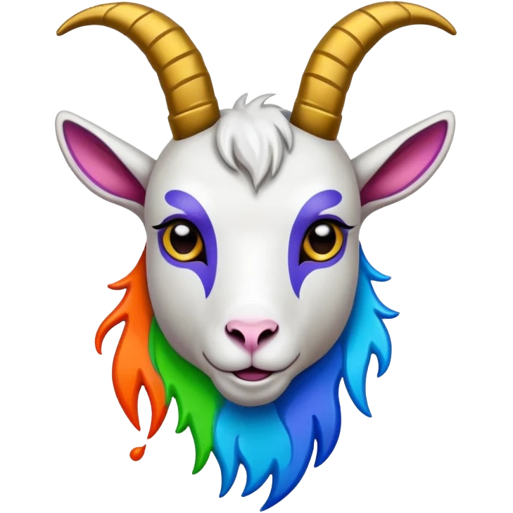 goat graffiti logo emoji