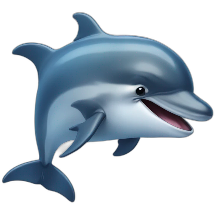 Crying dolphin emoji