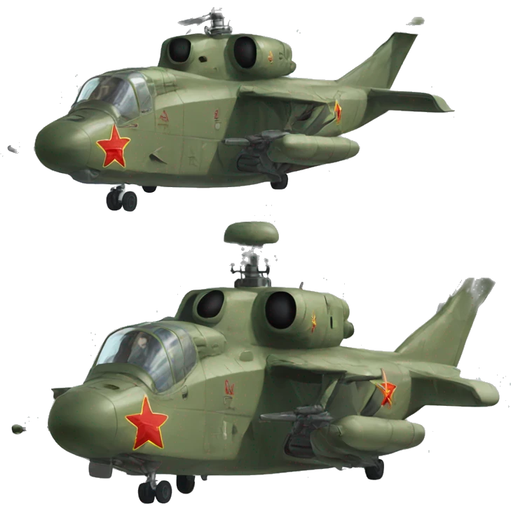 soviet era fighter helicopter emoji