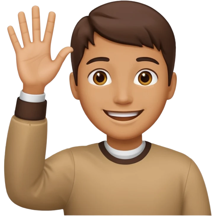 😝👋🏼Derrien la tête la main  emoji