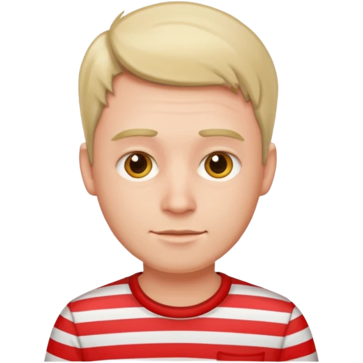 Men  with Shirt red Striped  emoji