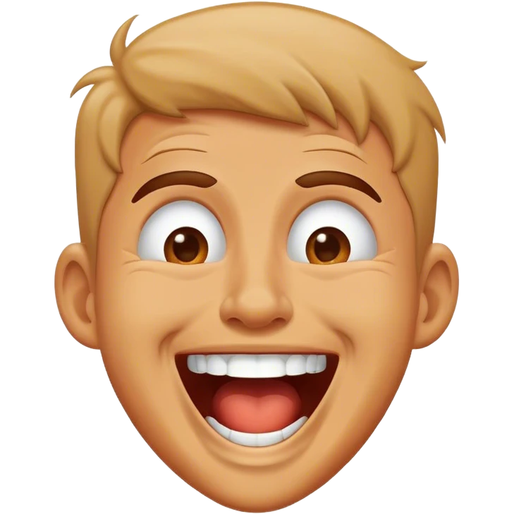 Laughing hysterically  emoji