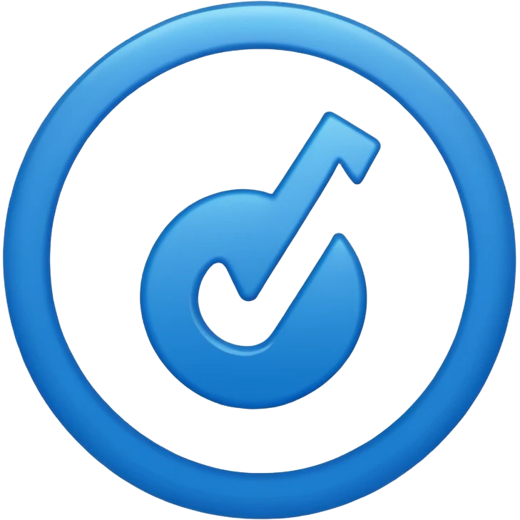 Tick inside a blue circle  emoji