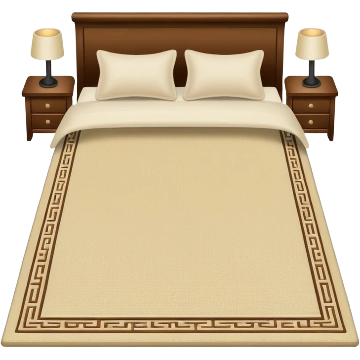 Rug near bed emoji