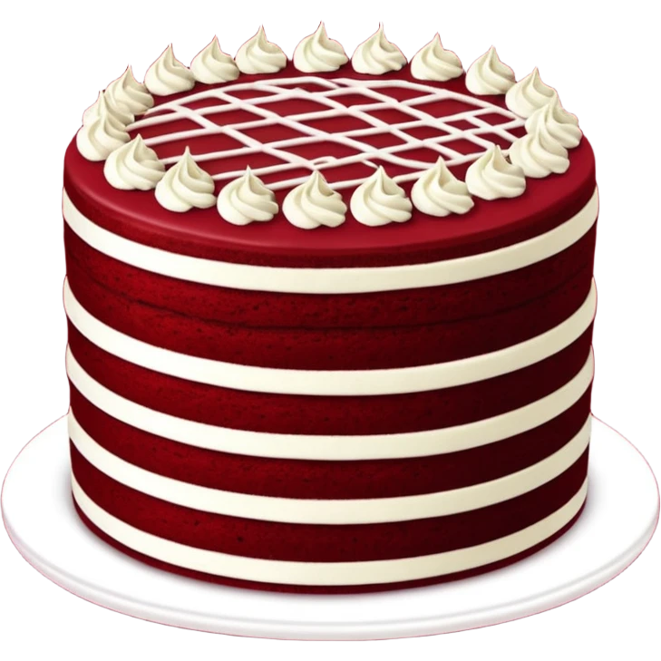 Red velvet cake emoji