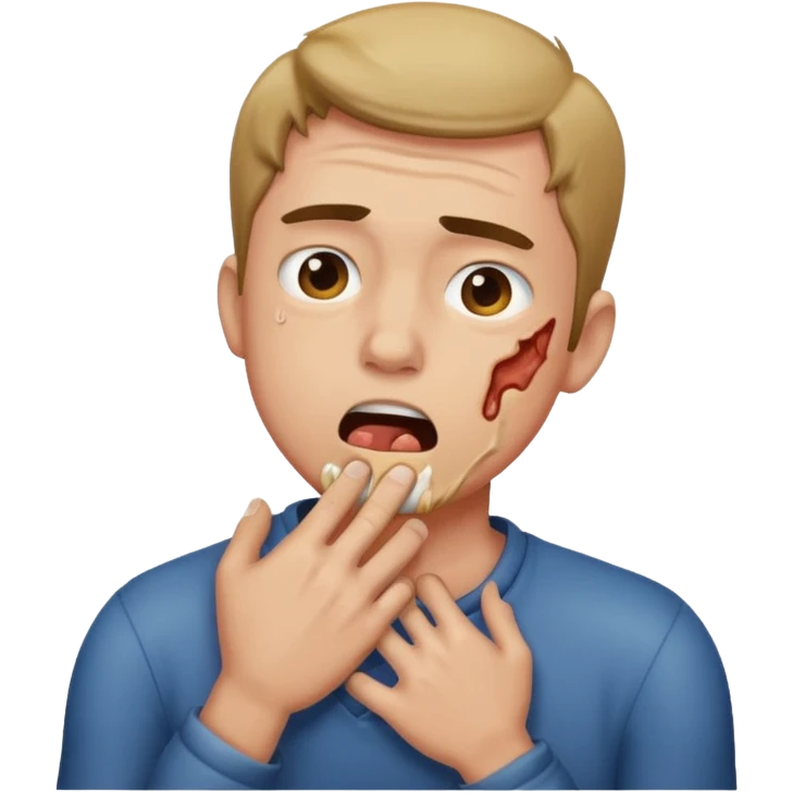 Man choking emoji