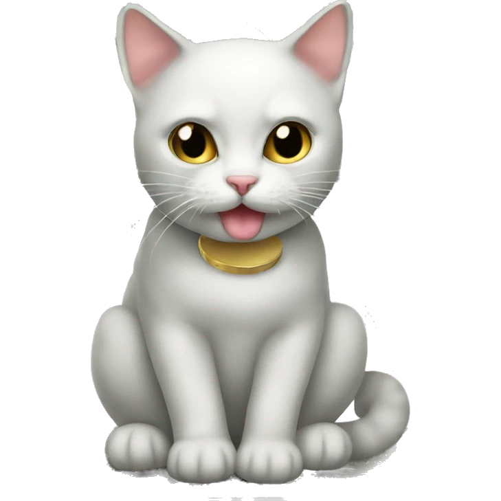 kitty holding dollar emoji