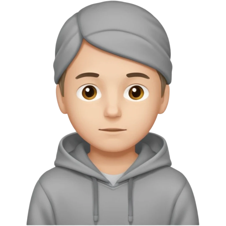 Парень в капишоне emoji
