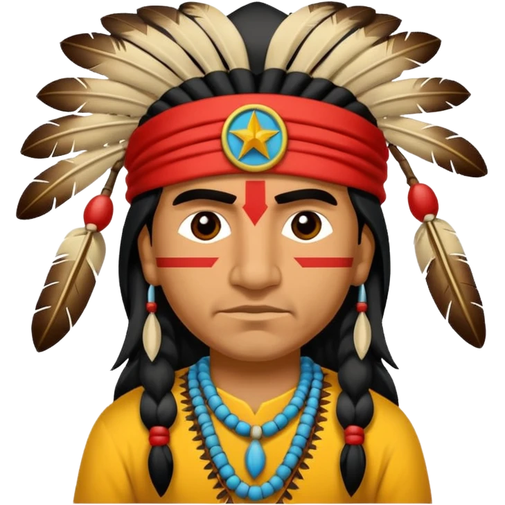 An small respectfull apache indian flagapache indian emoji respectful emoji