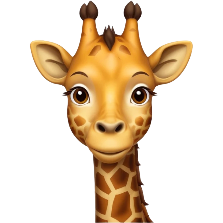 Mor zürafa emoji