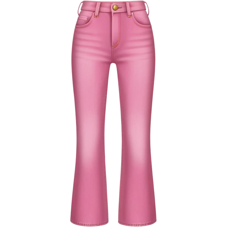 Pink wide belly bottom jeans emoji