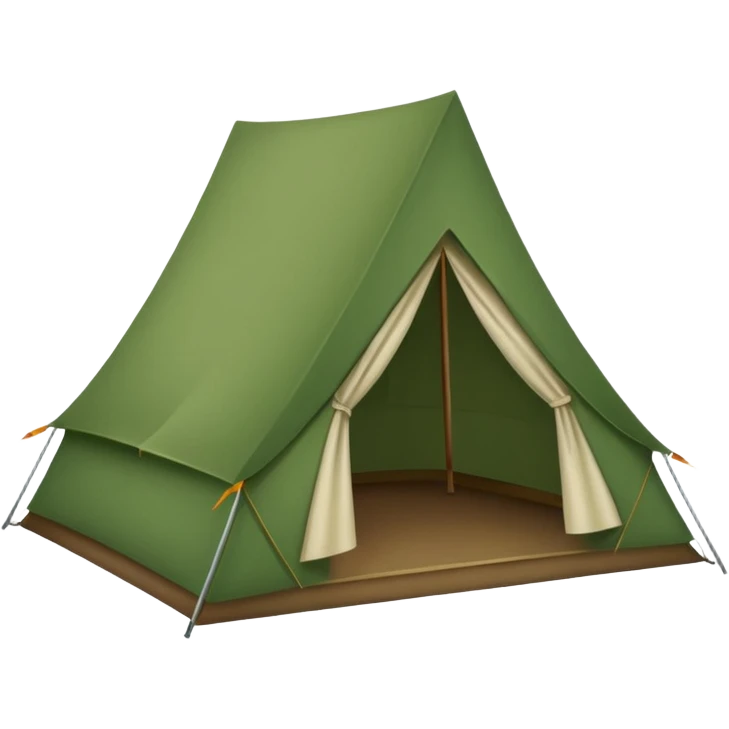Camp Essentials, tent emoji