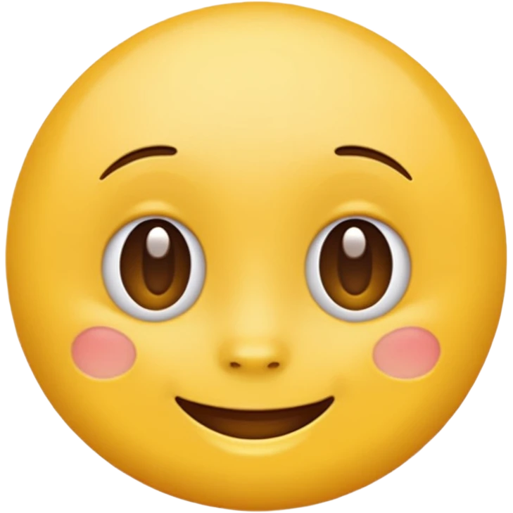 normal yellow emoji, but super defined emoji