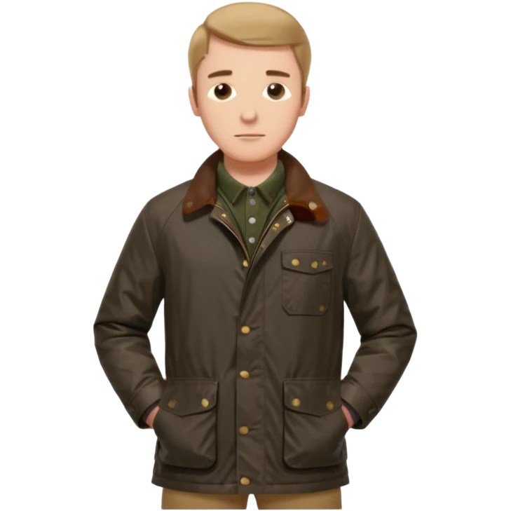 man with barbour emoji