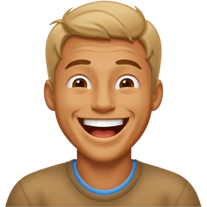 erkek gülme emoji