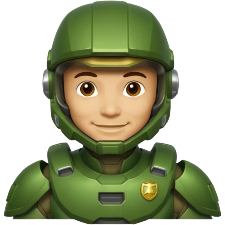 Master chief smiling emoji