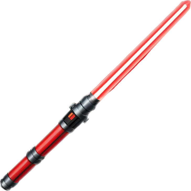 red lightsaber emoji