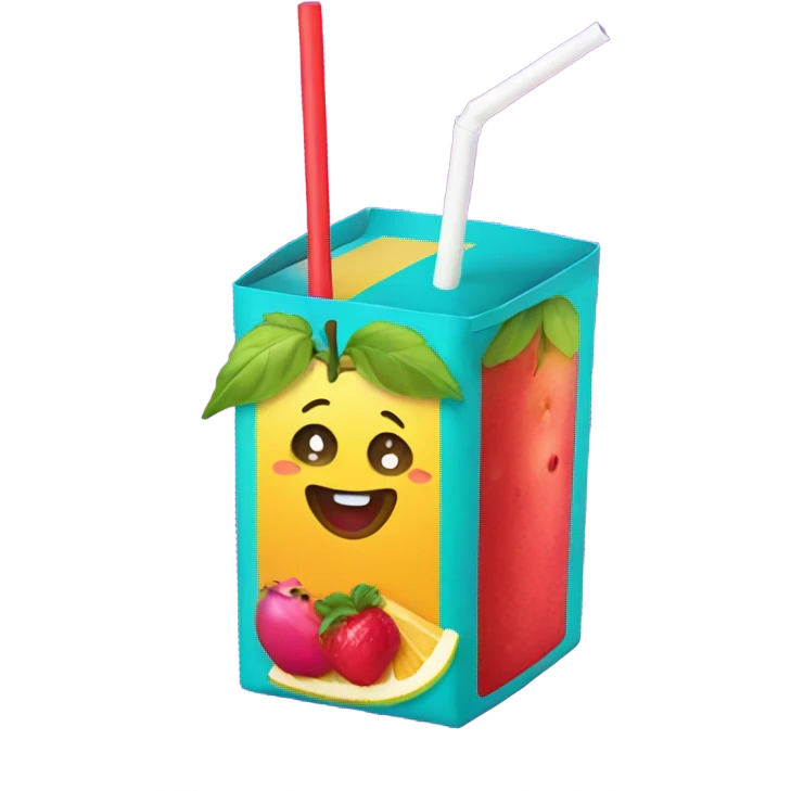 Juice box emoji