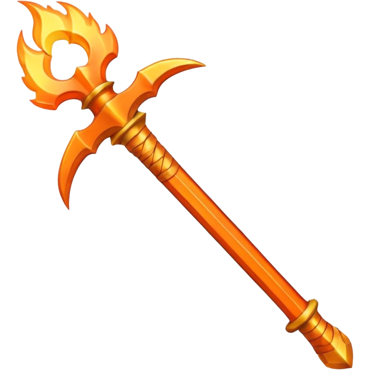 fire sword striking down emoji
