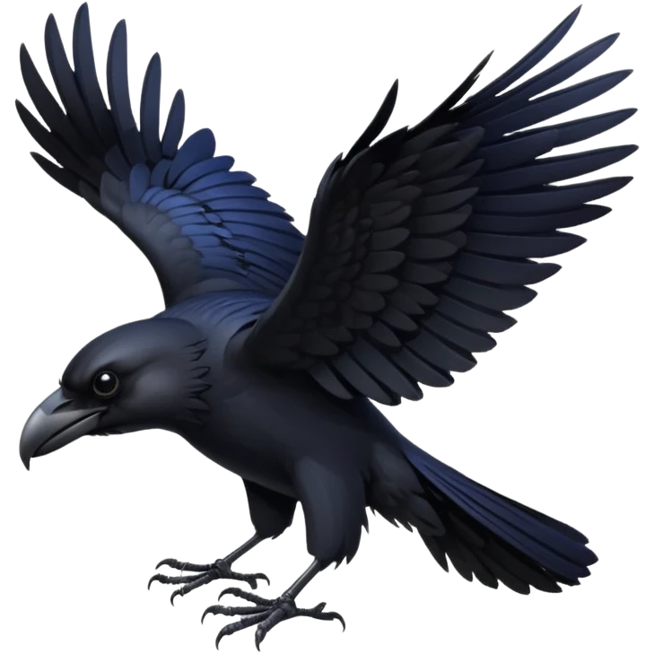 🐦‍⬛🪽 emoji