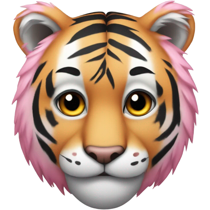 Pink tiger emoji
