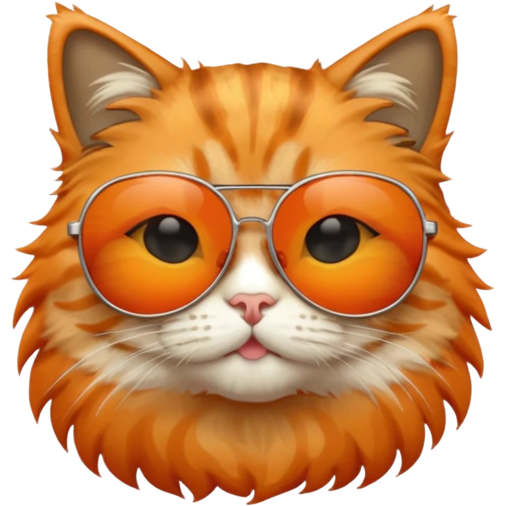 Cat wearing sunglasses emoji