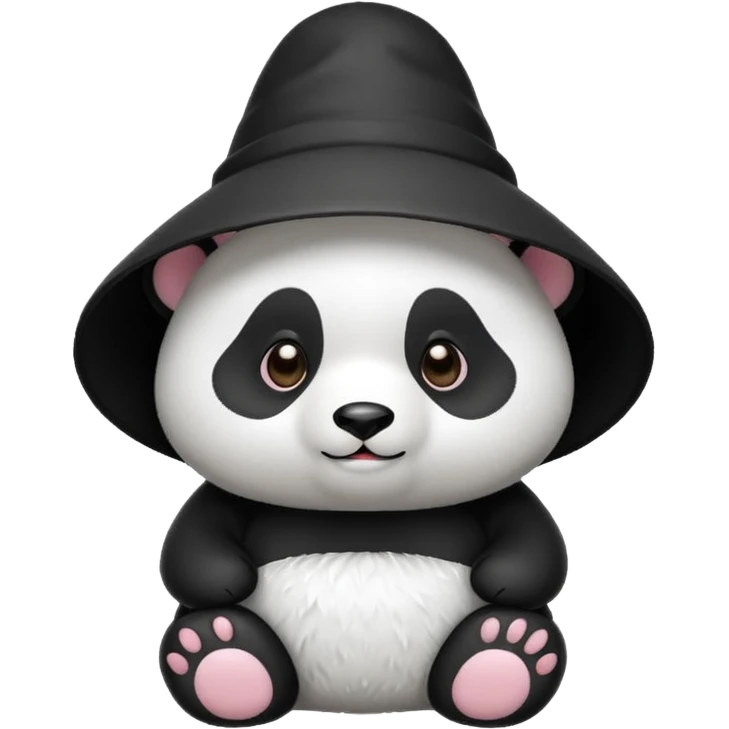panda with conical hat emoji