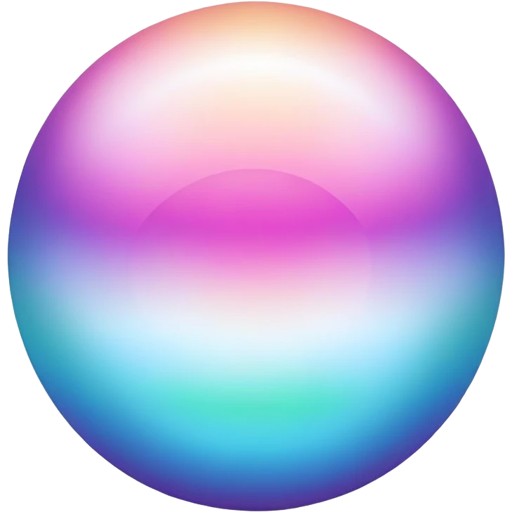 Gentle pulsing aura sphere capturing personal style energy, ethereal minimalist design with soft gradient emoji