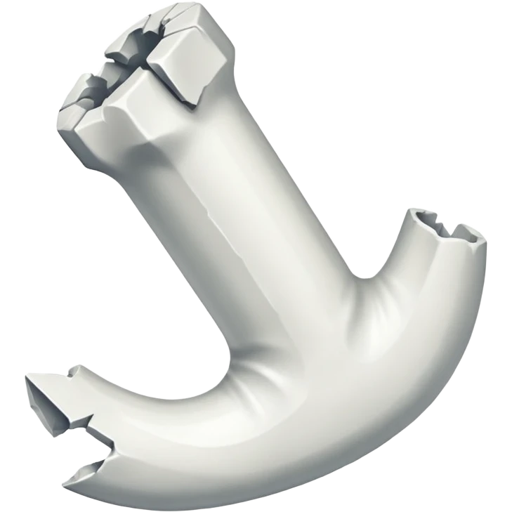 Broken bone with sharp edges  emoji