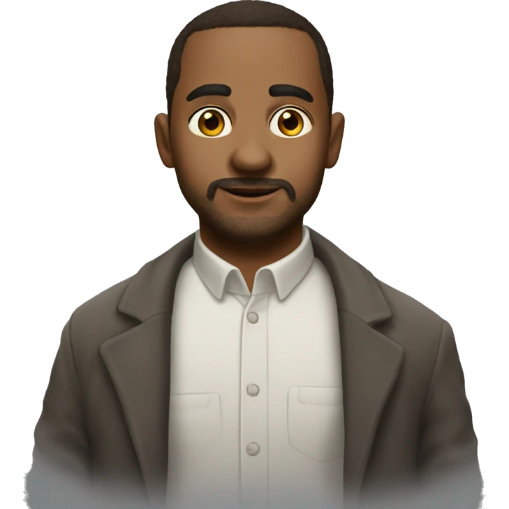 мальчик держит шарик emoji