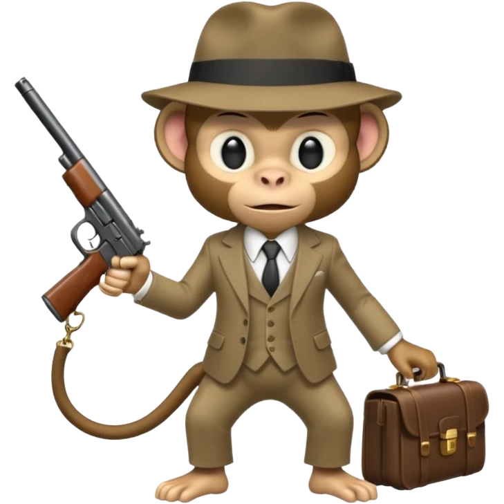 gangester monkey emoji