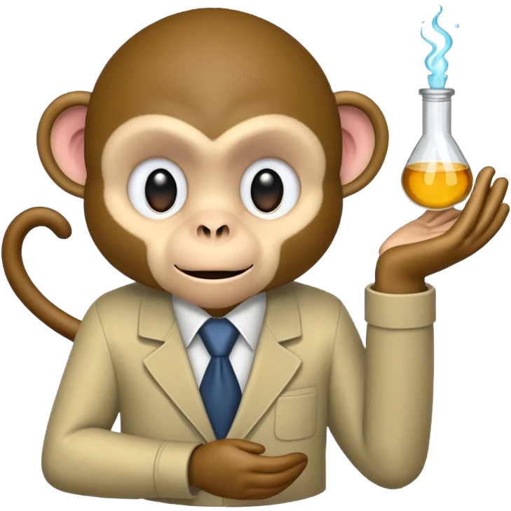 scienist monkey emoji