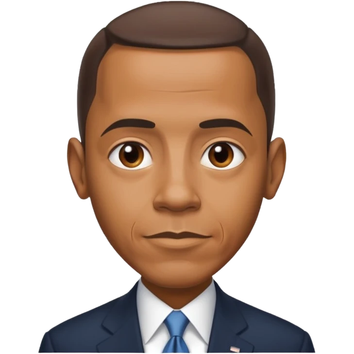 barrack obama with a  large forhead emoji