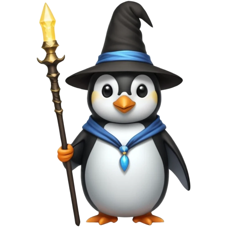 Penguin Wizard emoji