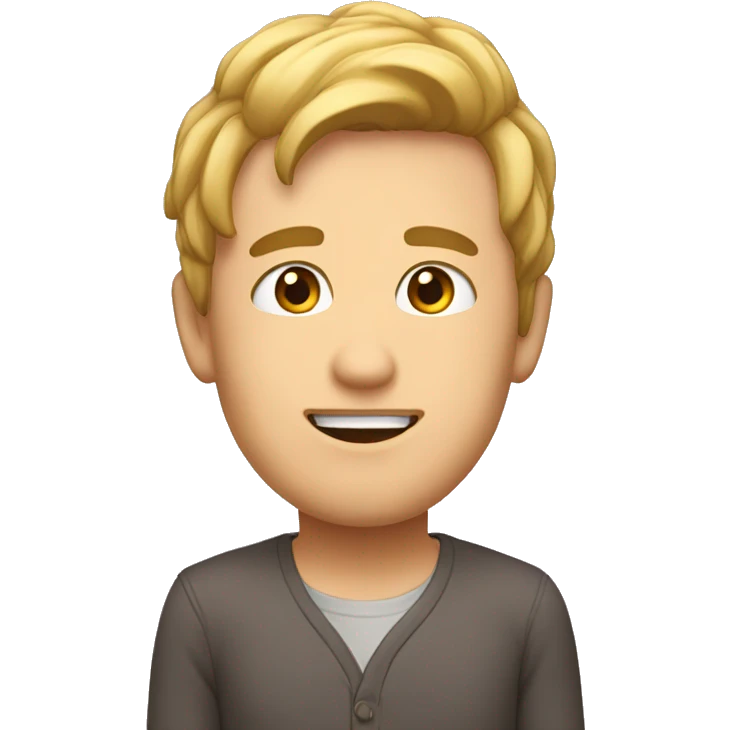 ピンク色のキューブがしょんぼりしてる emoji