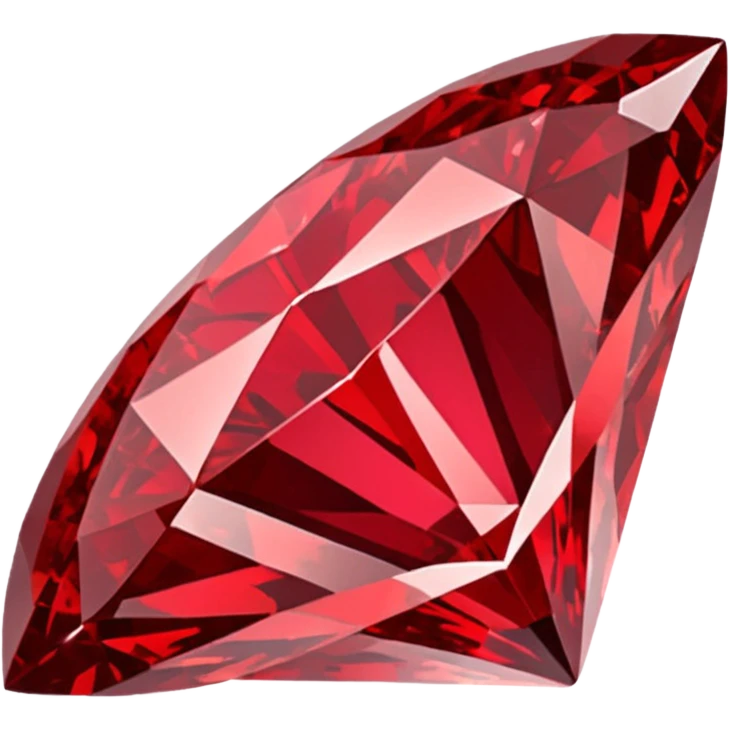 red glitter ruby emoji