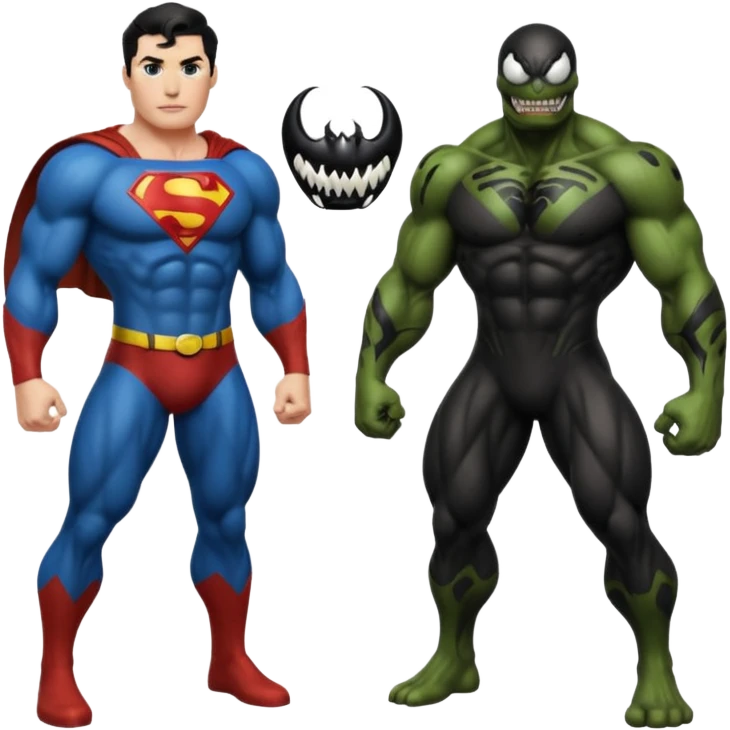 superman vs venom emoji