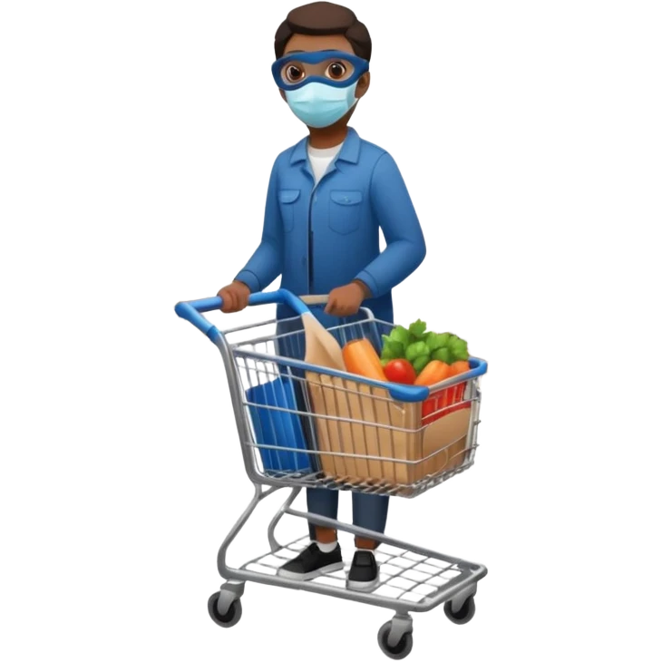 🛒+🚶 emoji