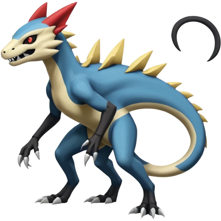 Salandit-Duskull-Marowak-Manectric-Zeraora-Fakémon-hybrid-creature (full body)  emoji