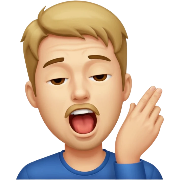yawning man emoji