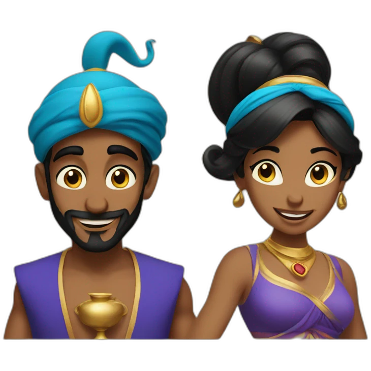 Genie　and aladdin emoji
