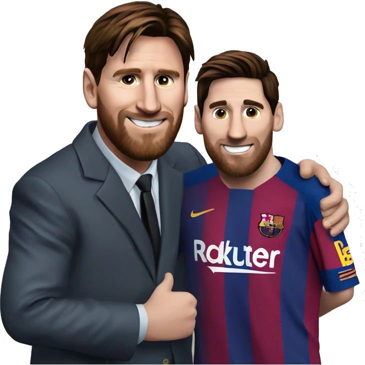 Messi con un mate emoji