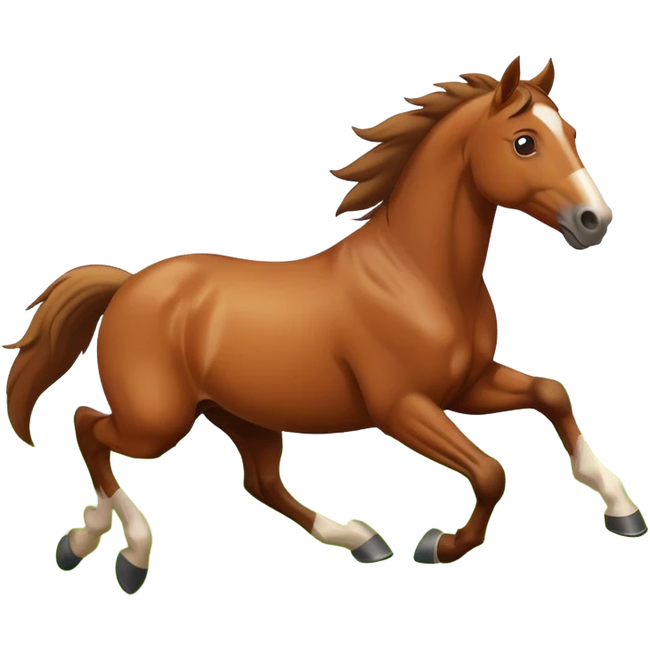 horse in a plan emoji