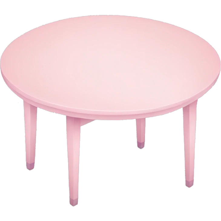pastel pink table emoji
